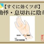 【すぐに効くツボ】動悸・息切れに陰郄