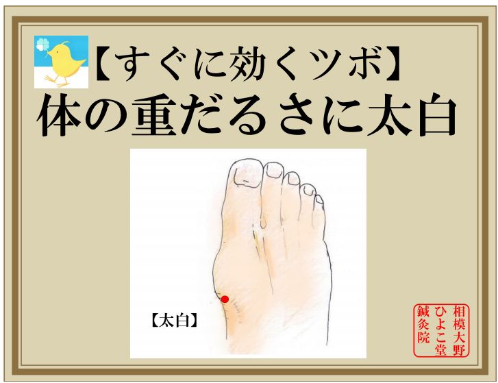 体の重だるさに太白