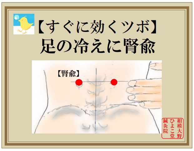 足腰の冷えに腎兪